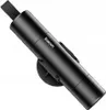 A black safety hammer with a seatbelt cutter attached to a black holder. Náhľad obrázku produktu