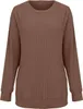 ASKSA Pullover Damen Elegant Basic Langarmshirt Oberteile Produktbild-Vorschau 4
