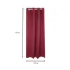 Verdunkelungsvorhang Ösen 140 x 175 cm Bordeaux Vorhang Produktbild-Vorschau 2