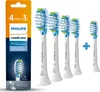 A product package and several toothbrush heads are displayed against a white background. Produktbild-Vorschau