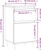 vidaXL Příborník bílý 40x35x70 cm Materiál dřeva Náhled obrázku produktu 8