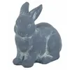 Figurines Lapin Gris - 2 pièces - Pierre - 17 et 20 cm Voir les images du produit 2