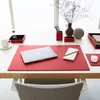 Briefablage Büro Leder Ferrari Rot cm 32 x 24.2 x H.5 - Produktbild-Vorschau 3