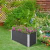 Outsunny Bac à fleurs surélevé en aluminium, bac à fleurs, Voir les images du produit 4