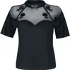 Jawbreaker T-Shirt Damen Rose Garden Mesh Top schwarz S Produktbild-Vorschau 1