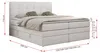Boxspringbett mit Kopfteil und Topper, Polsterbett - Produktbild-Vorschau 6