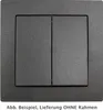 MILOS Serien-Schalter 2-fach, Anthrazit 250V/ 10A, inkl. Produktbild-Vorschau 12