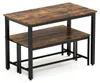 Jedálenský stôl Barový stôl s 2 lavicami 110x60x75 cm Náhľad obrázku produktu 5