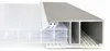 350cm Aluminium Deckprofil Rand einfach Grau Produktbild-Vorschau 3
