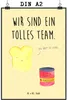 Mr. & Mrs. Panda Bild Toast Marmelade DIN A2 - Gelb Pastell Produktbild-Vorschau 1