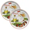 2er Set Pizzateller Napoli Red Ø 32 cm Servier-Platte Produktbild-Vorschau 1