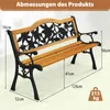 COSTWAY Gartenbank wetterfest, 2-Sitzer Sitzbank mit Produktbild-Vorschau 7