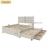 Flieks Polsterbett 140x200cm Doppelbett mit ausziehbarem Produktbild-Vorschau 5