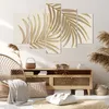 Bild auf Leinwand - Leinwandbild - 5 Teile - Golden Blätter Produktbild-Vorschau 7