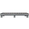 Bettgestell Grau Sonoma 100x200 cm Holzwerkstoff und Metall Produktbild-Vorschau 5