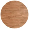vidaXL Runde Tischplatte Hellbraun Ø70x1,5 cm Behandeltes Produktbild-Vorschau 1