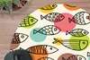 MuchoWow® Mauspad Mousepad Polka dots - Fisch - Regenbogen Produktbild-Vorschau 2