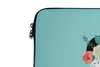 MuchoWow® Laptop Hülle 14 ZollPanda - Blumengirlande - Blau Produktbild-Vorschau 3