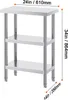 SucceBuy 14 x 24 x 34 palcov nerezový pracovný stôl na Náhľad obrázku produktu 8