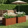 vidaXL Garten-Pflanzgefäß 2 stk. Rostoptik 80 x 50 x 50 cm Produktbild-Vorschau 2