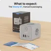 VOOMY 8-in-1 Heim Steckdosenleiste ohne Kabe – 4-Fach, 2 Produktbild-Vorschau 8