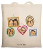 Mr. & Mrs. Panda Tote Bag Igel Familie - Transparent - Produktbild-Vorschau 1