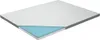 A cutaway view of a mattress topper showing its layers. Produktbild-Vorschau