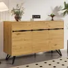 STILVORA Sideboard mit 3 Türen,Flurschrank in Holzoptik für Produktbild-Vorschau 6