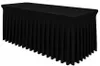 Stretch Tischhusse 185x78 cm - Schwarz - Elastische Produktbild-Vorschau 8