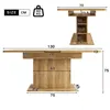 Diagrams and dimensions of a table. Produktbild-Vorschau