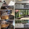 A collage of kitchen scenes featuring a backsplash product. Produktbild-Vorschau