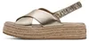 Tamaris Plateau Sandaletten Damen 32313932333338 Gold 38 EU Produktbild-Vorschau 2
