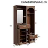 Armoire compacte Merax avec miroir et banc, ensemble de Voir les images du produit 7