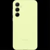 The back of a lime-colored Samsung phone case with three camera lenses and a Samsung logo. Produktbild-Vorschau