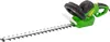 A green and black electric hedge trimmer is shown against a white background. Produktbild-Vorschau