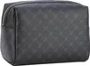 A studio shot of a gray washbag with a repeating pattern. Produktbild-Vorschau