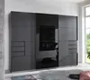 Kleiderschrank Saigon Schwebetüren Graphit schwarz 270 Produktbild-Vorschau 1