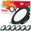 6x LED Einbaustrahler VENUS Schwarz IP44 7W Dimmbar CCT Produktbild-Vorschau 5