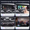 A collage showing four different features of a car's infotainment system, including phone calls, SMS, touch control, and voice control. Anteprima dell’immagine prodotto