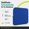 17 Zoll Laptop Tasche Notebooktasche Blau Notebook Produktbild-Vorschau 2
