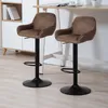 lot de 2 tabourets de bar en velours tabouret de bistrot Voir les images du produit 2