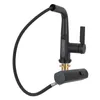 A black kitchen faucet with a digital display and a pull-out hose is shown against a white background. Náhled obrázku produktu