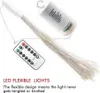 A close-up of LED firework lights with a remote control and battery pack. Produktbild-Vorschau