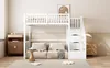 Lit mezzanine 90 x 200 cm avec échelle de rangement Voir les images du produit 4