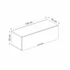A diagram showing the dimensions of a white cabinet. Náhled obrázku produktu