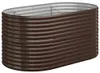 vidaXL Hochbeet Verzinkter Stahl 152x80x68 cm Braun Produktbild-Vorschau 1