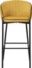 ML-Design Barhocker 4er Set Senf Stoffbezug 76 cm hoch Produktbild-Vorschau 2