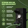 MONZANA® Gartensteckdose 4fach IP44 Metallspieß Garten Produktbild-Vorschau 3