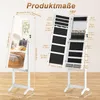 UISEBRT Zrcadlová skříňka na šperky 2 v 1 s LED diodou a Náhled obrázku produktu 2