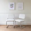Lot de 2 chaises cantilever en velours côtelé beige MARIA Voir les images du produit 2
